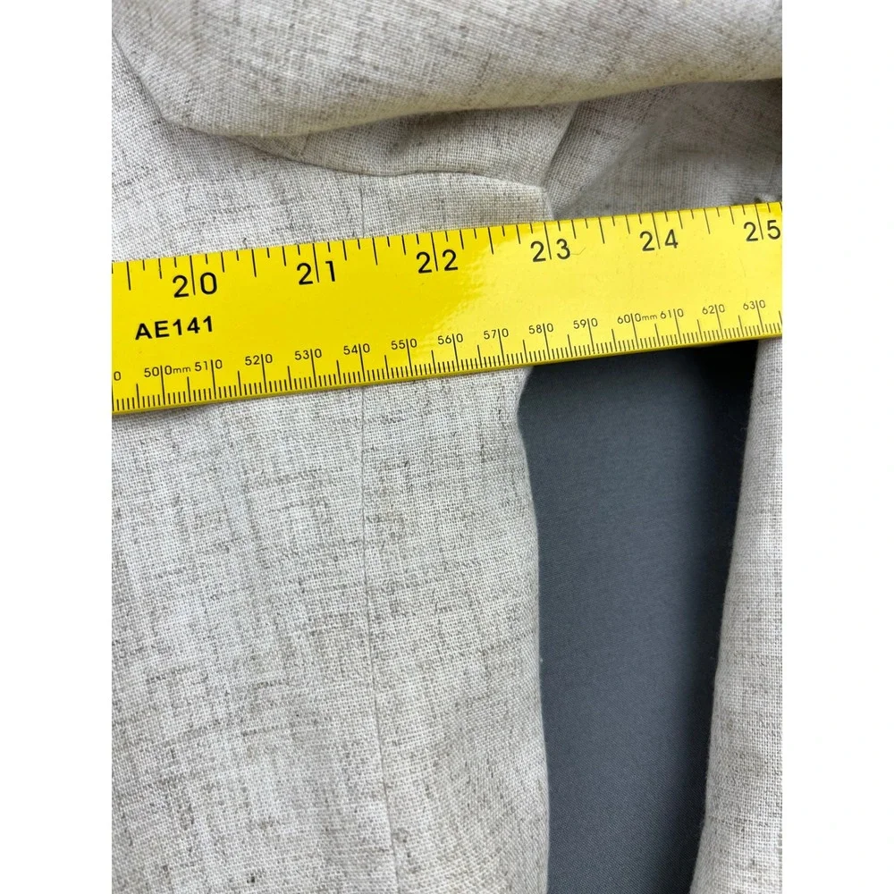 Arnold Palmer Blazer Mens 46R Beige Good Linen Blend Sport Coat Exec 2 Button